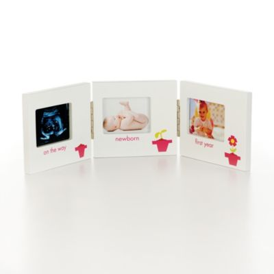 First Year Sonogram Frame - Flower