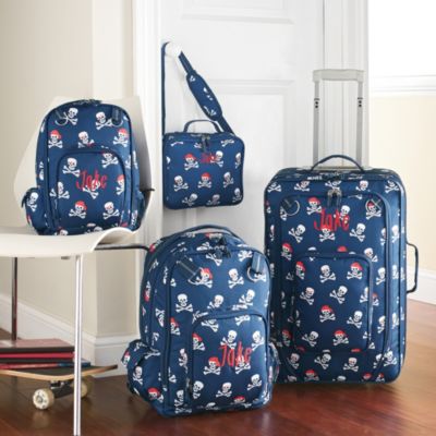 Blue Skulls Explorer Luggage