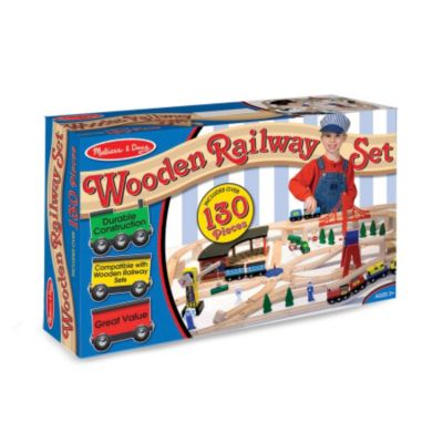 Melissa & Doug® Wooden Railway Set