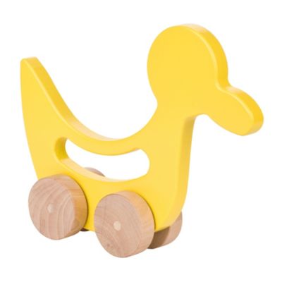 Eco-Friendly Wooden Push Toy - Duck