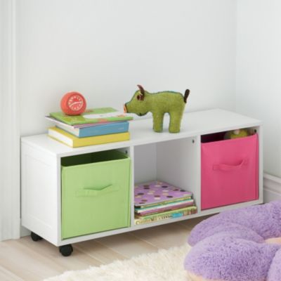 Three-Bin Storage Bench