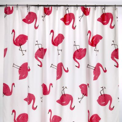 Summer Fun Shower Curtain (Flamingo)