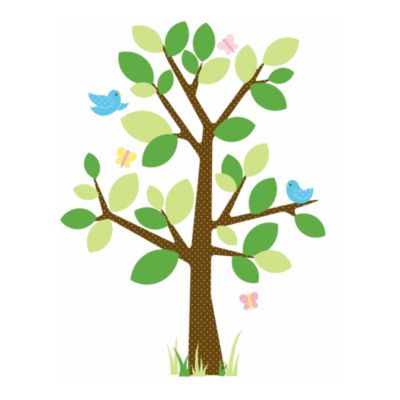 Dotted Trees Wall Decal