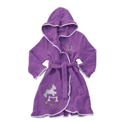 Pony Appliquéd Terry Robe