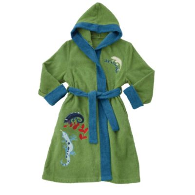 Lizard Appliquéd Terry Robe