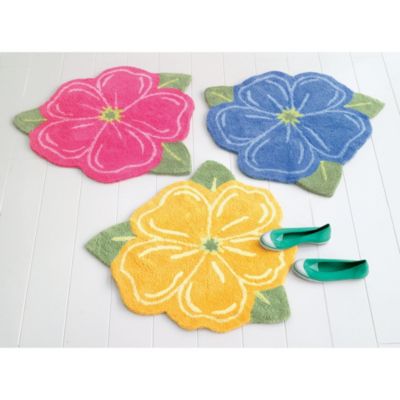 Hibiscus Bath Rug