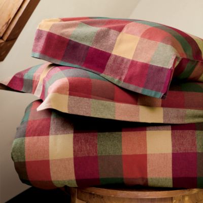Autumn Block Plaid Flannel Bedding