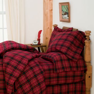 Middlebury Plaid Flannel Bedding