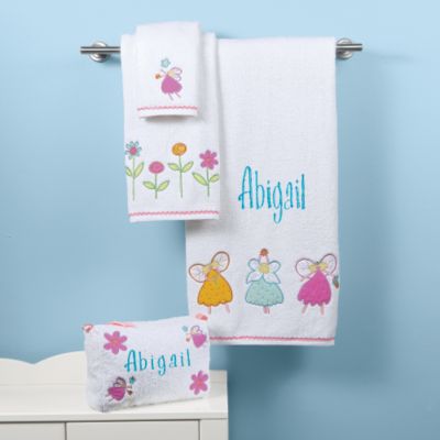 Fairies Appliqued Towels and Toiletry Bag
