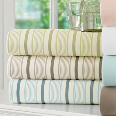 Ultimate 6 oz. Beaumont Stripe Flannel Bedding