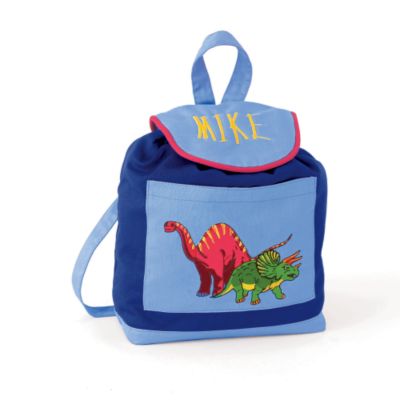 Company Kids Monogrammed Dinosaurs Appliquéd Backpack