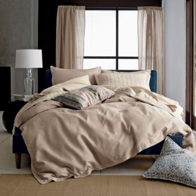 Comfort Wash Solid Linen Comforter Cover