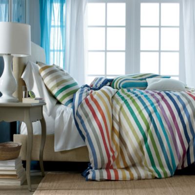 Island Stripe Comforter/Duvet Cover and Sham