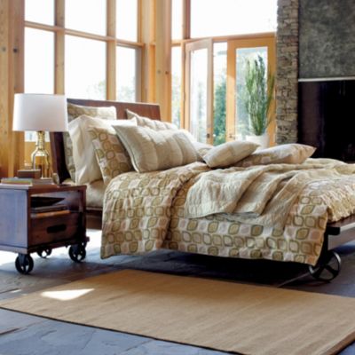 Company Organic Avery Percale Reversible Duvet Cover/Comforter Cover and Sham