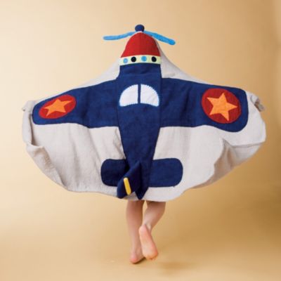 Plane Hooded Towel