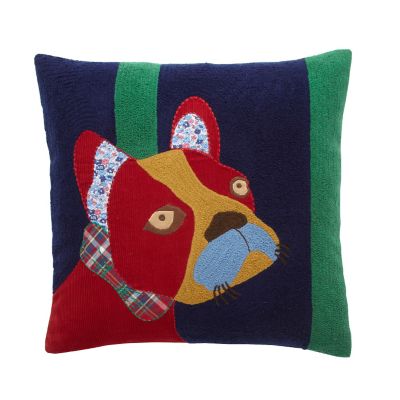 jack russell christmas pillow