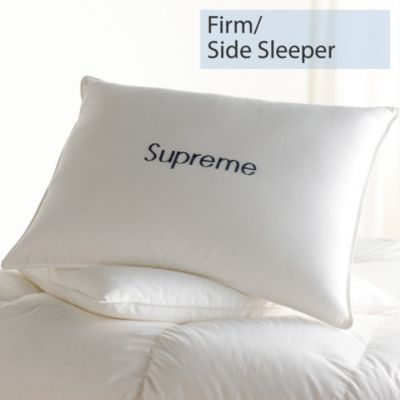 Down, Firm, Side Sleeper, Supreme Pillows