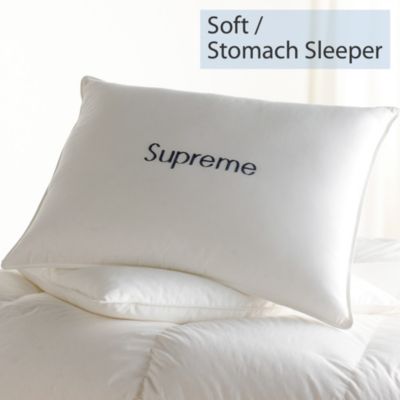 Down, Soft, Stomach Sleeper, Supreme Pillows