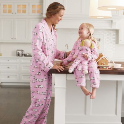 Sleepytime Sheep Mother, Daughter, Doll PJs