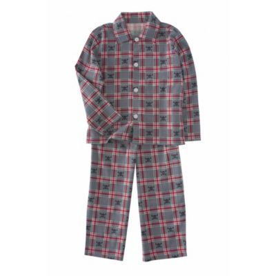 Plaid Skulls Flannel Pajamas