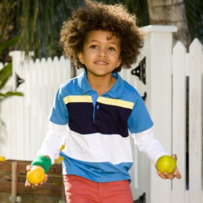 Pieced 2-Fer Boys' Polo