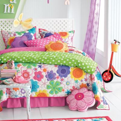 Kids Nursery Bedding Room on Colorful Flowers Girls Bedroom From Company Kids