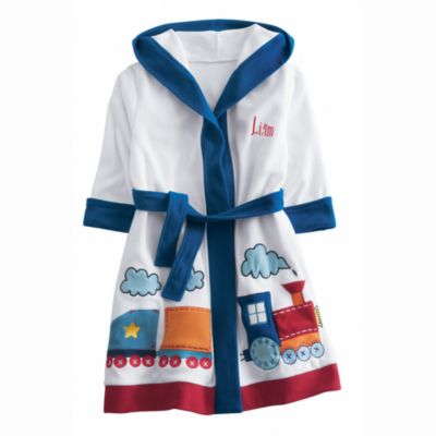 Fleece Appliqué Robes - Train