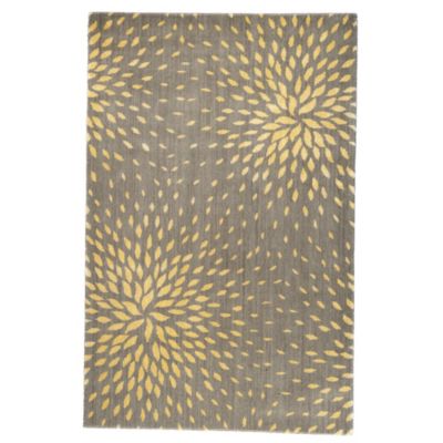 Sunburst Floral Rug - Grey 