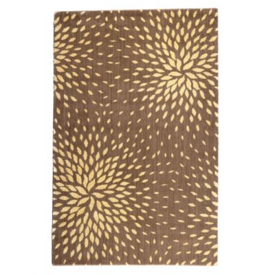 Sunburst Floral Rug - Mocha 