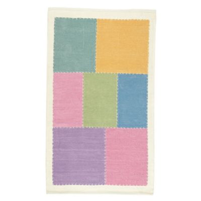 Multi-Patch Chenille Rug (Pastel Colors)