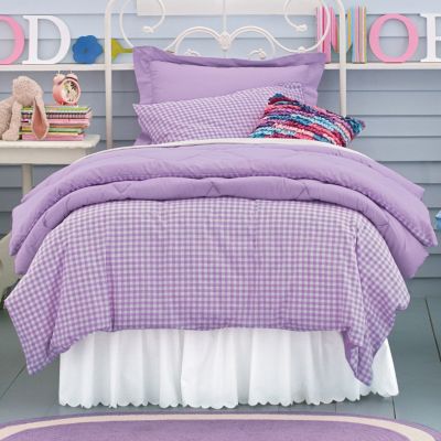 Company Kids® Pastel Gingham Reversible Comforter Cover