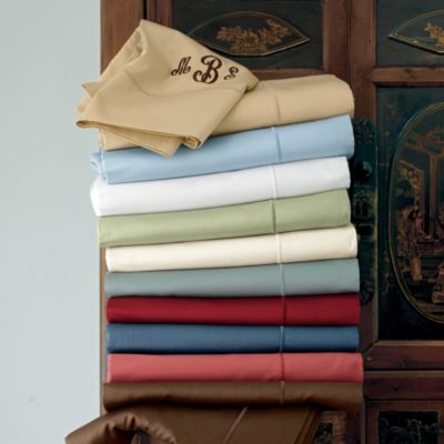 350-Thread Count Supima Solid Sateen Fitted Sheets, Twin - The Company 