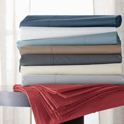 400-Thread Count Supima Percale Extra Deep Fitted Sheets, Cal King - The bedding