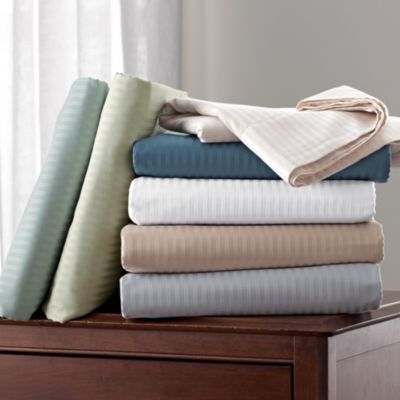 Legends&reg; 600-Thread Count Egyptian Cotton Stripe Sateen Bedding