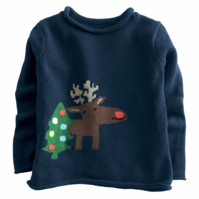 Reindeer and Tree Roll-Neck Sweaters