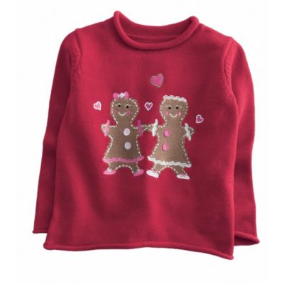 Gingerbread Girls Roll-Neck Sweaters