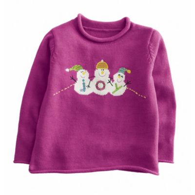 Joy Snowmen Roll-Neck Sweaters