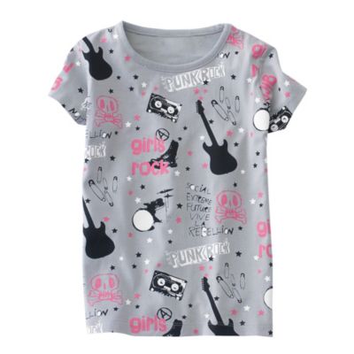 Girls' Tee - Grey - Punk Rock