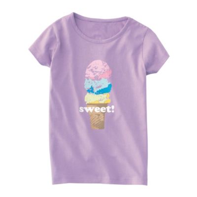 Girls' Tee - Purple - Ice Cream