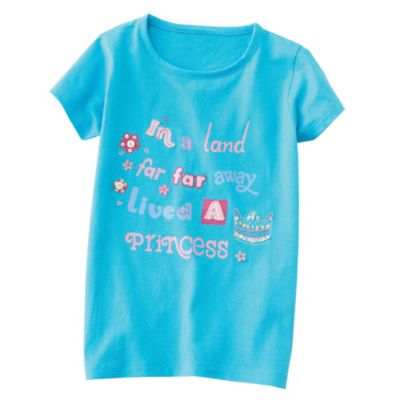 Girls' Tee - Teal - Princess
