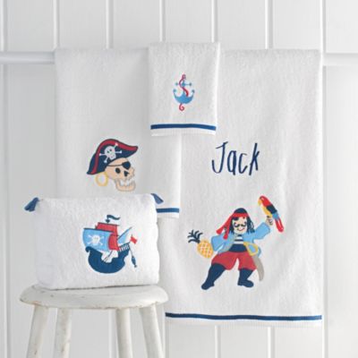 Pirates Cove Appliquéd Towel Set & Toiletry Bag