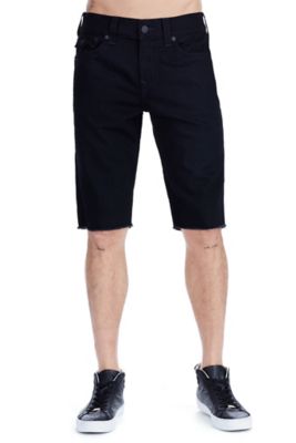 mens black true religion shorts