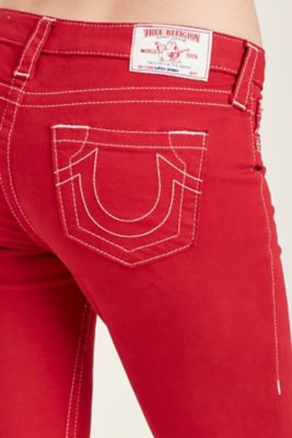 Super Skinny Red Womens Jean True Religion Outlet