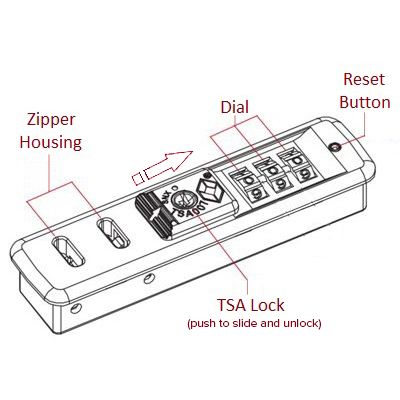 setting a tumi lock