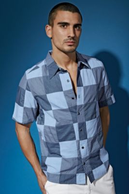 P.O.V.® Railroad Shirt Chambray Patchwork