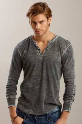 YMLA® Burnout Thermal Longsleeve Henley
