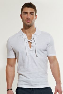 Torino Lace-Up Polo
