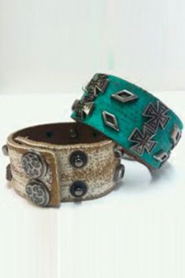 Smash&reg; Cross Leather Cuff