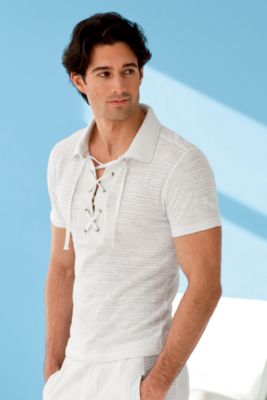 Torino Lace-Up Polo