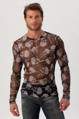 Skull Fishnet Tee